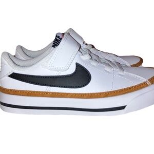 Nike Kids Court Legacy White and Black Sneakers
